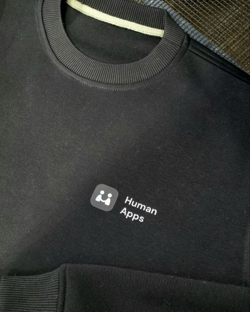 Свитшоты с логотипом Human Apps